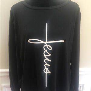 Black long sleeve sweatshirt